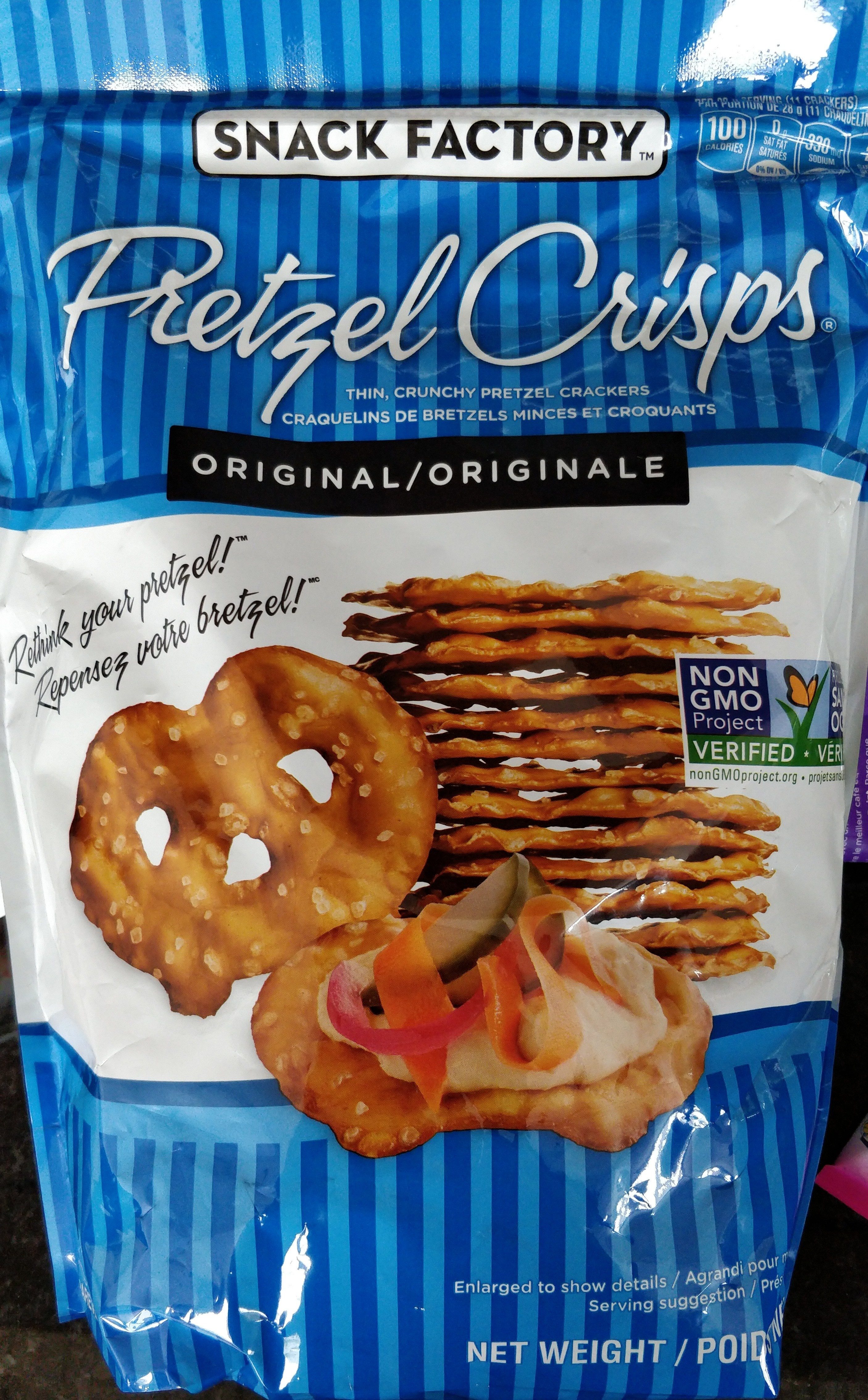 Snack factory pretzel crisps crackers original - Product - en