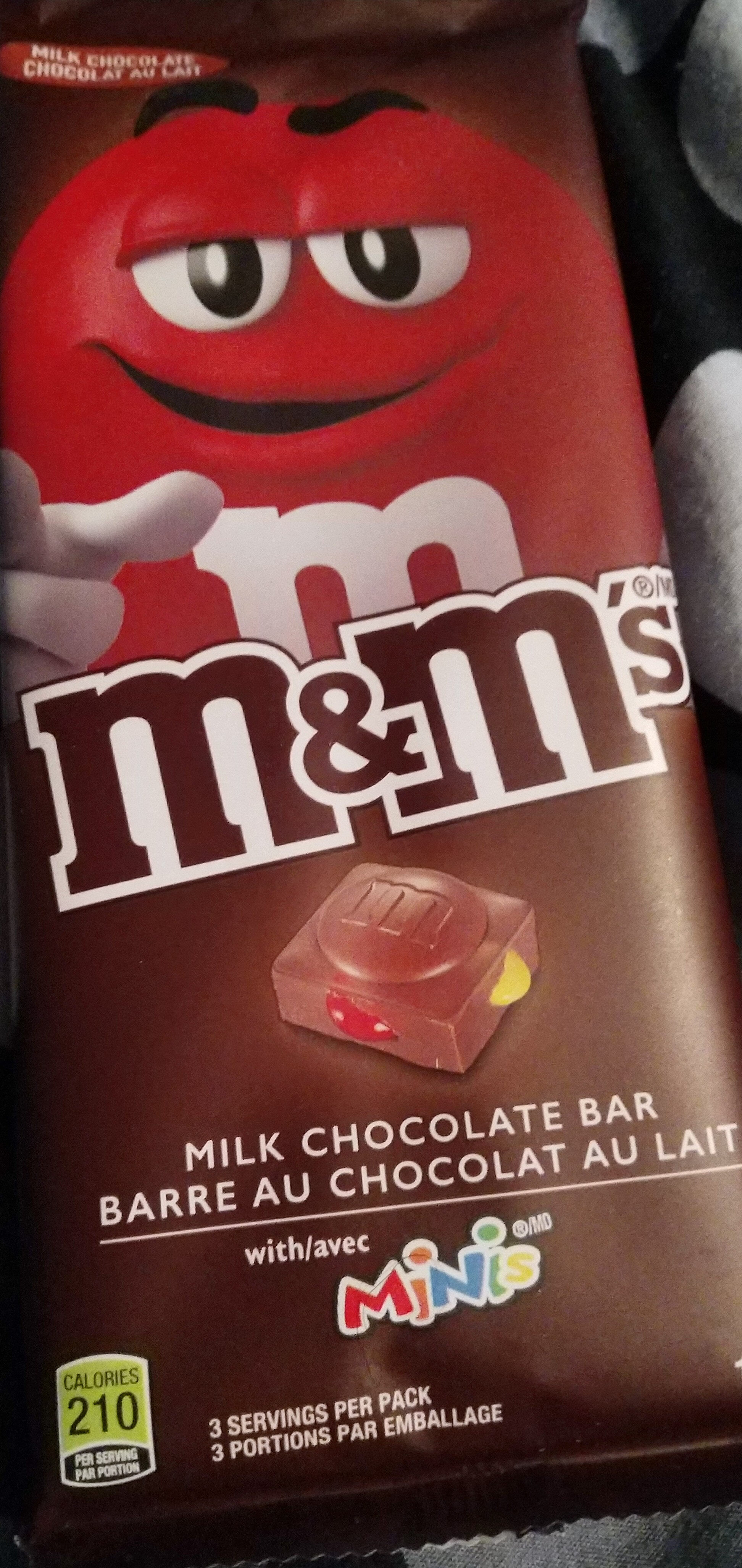 Milk Chocolate Bar With Minis M M S 113 G