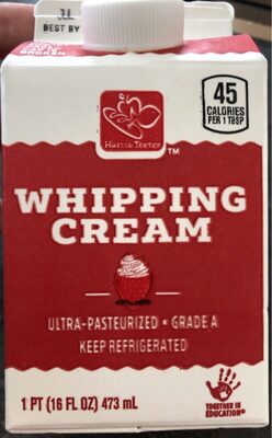 Harris-teeter Inc., Harris Teeter, Grade A Ultra-pasteurized Whipping Cream, barcode: 0072036631251, has 1 potentially harmful, 2 questionable, and
    0 added sugar ingredients.