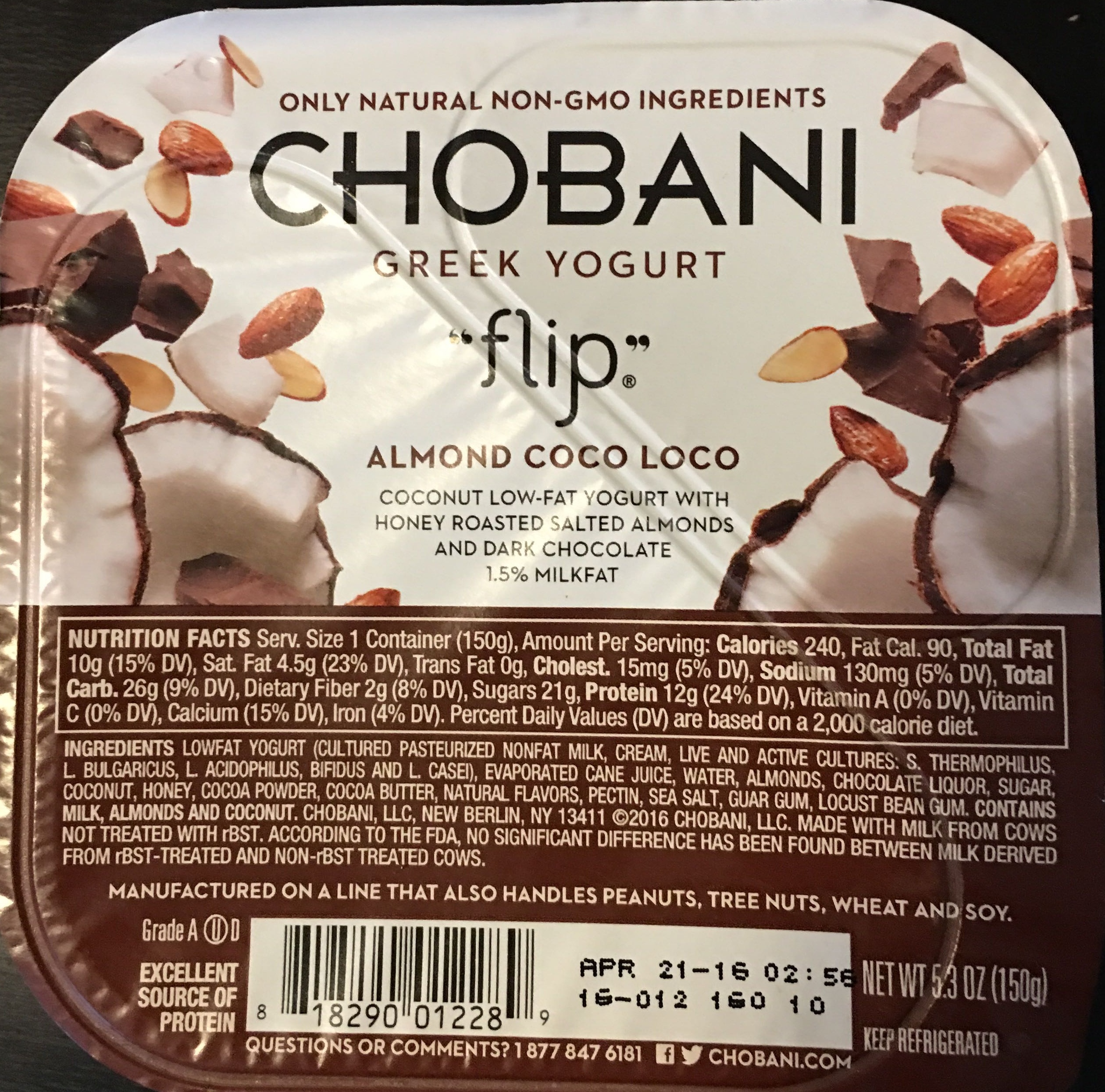 Chobani Flip Nutritional Information | Besto Blog