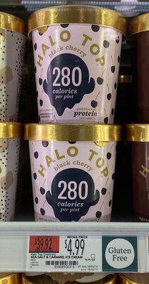 Calories in Halo top Sea salt caramel light ice cream sea salt caramel