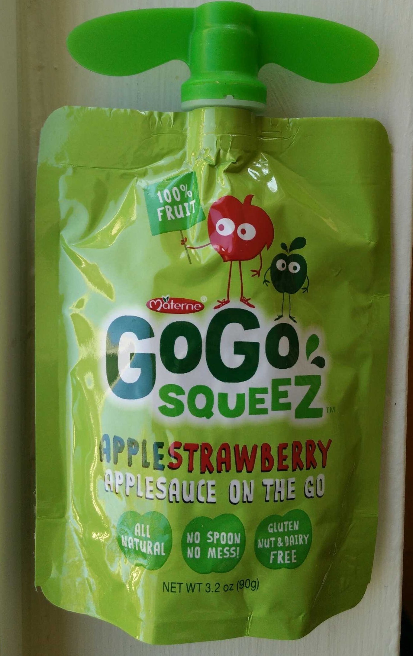 GoGo Squeez Apple Strawberry - Materne - 3.2 oz / 90 g