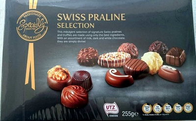 Calories in Specially Selected Aldi Swiss Praline Selection