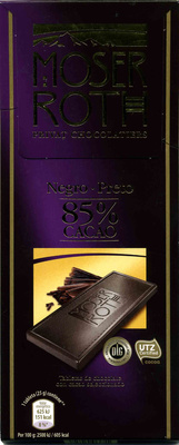 Chocolate negro 85% cacao