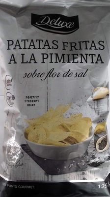 Patatas fritas - Pimienta negra sobre flor de sal
