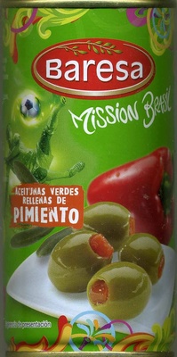 Aceitunas verdes rellenas de pimiento "Baresa"