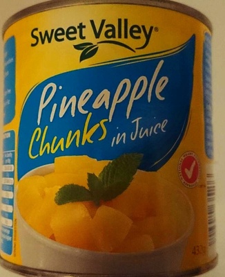 Calories in Sweet Valley Aldi Pineapple Chunks in Juice