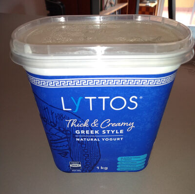 Calories in Lyttos Lyttos Greek Style Natural Yogurt