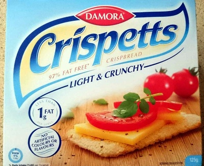 Calories in Damora Aldi Crispetts Light & Crunchy
