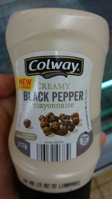 Calories in Colway Aldi Creamy Black Pepper Mayonnaise