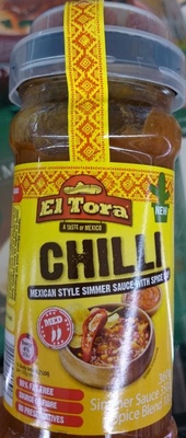 Calories in El Tora Aldi Chilli Mexican Style Simmer Sauce with Spice Cap Medium