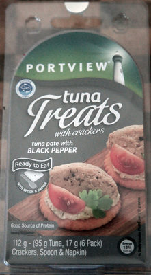 Calories in Portview Tuna Treats with Crackers