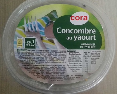 calorie Concombre au yaourt