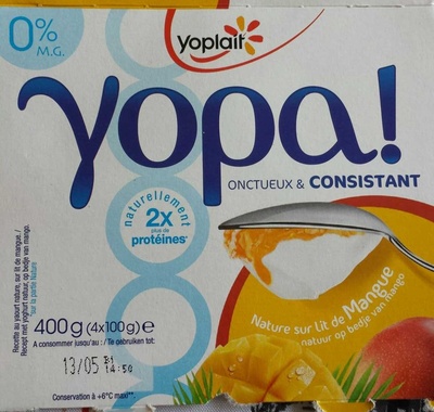 calorie Yopa! Nature sur lit de Mangue