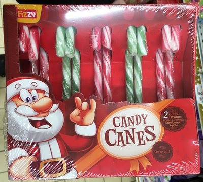 calorie Candy canes Fraise