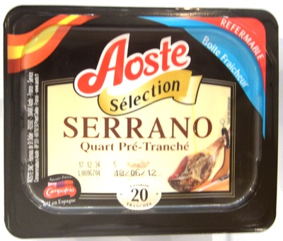 calorie Serrano Quart Pré