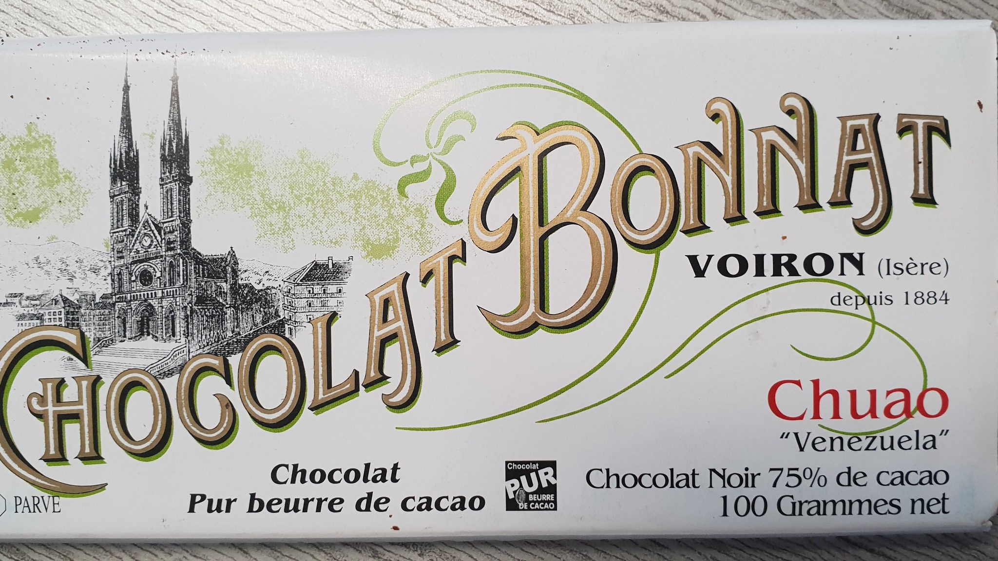 Chocolat Noir Chuao Bonnat 100 G