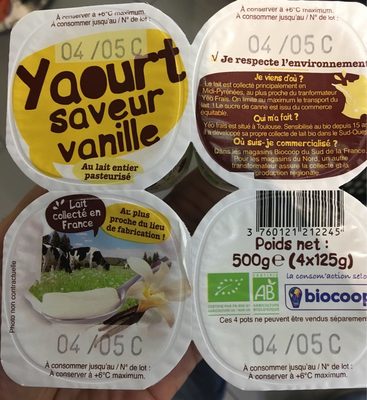 calorie Yaourt Saveur Vanille
