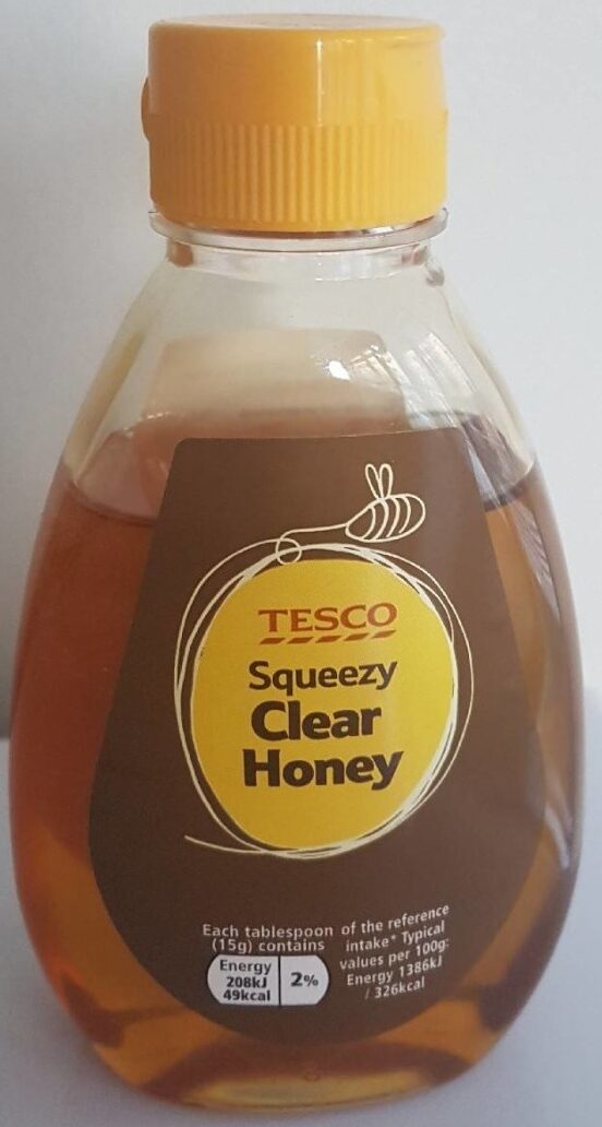 Tesco Squeezy Honey 340 G Ean, Rowse Honey Tablespoon Calories