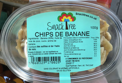 calorie Chips de banane
