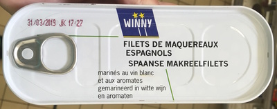 calorie Filets de maquereaux espagnols marinés au vin blanc et aux aromates