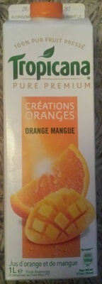 calorie Jus orange mangue