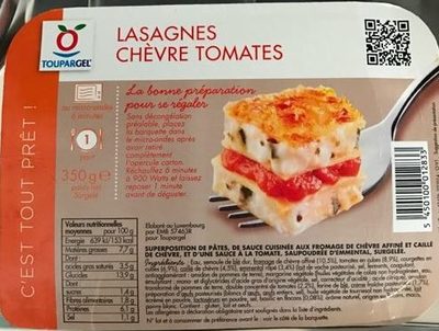 calorie Lasagnes chèvre tomates