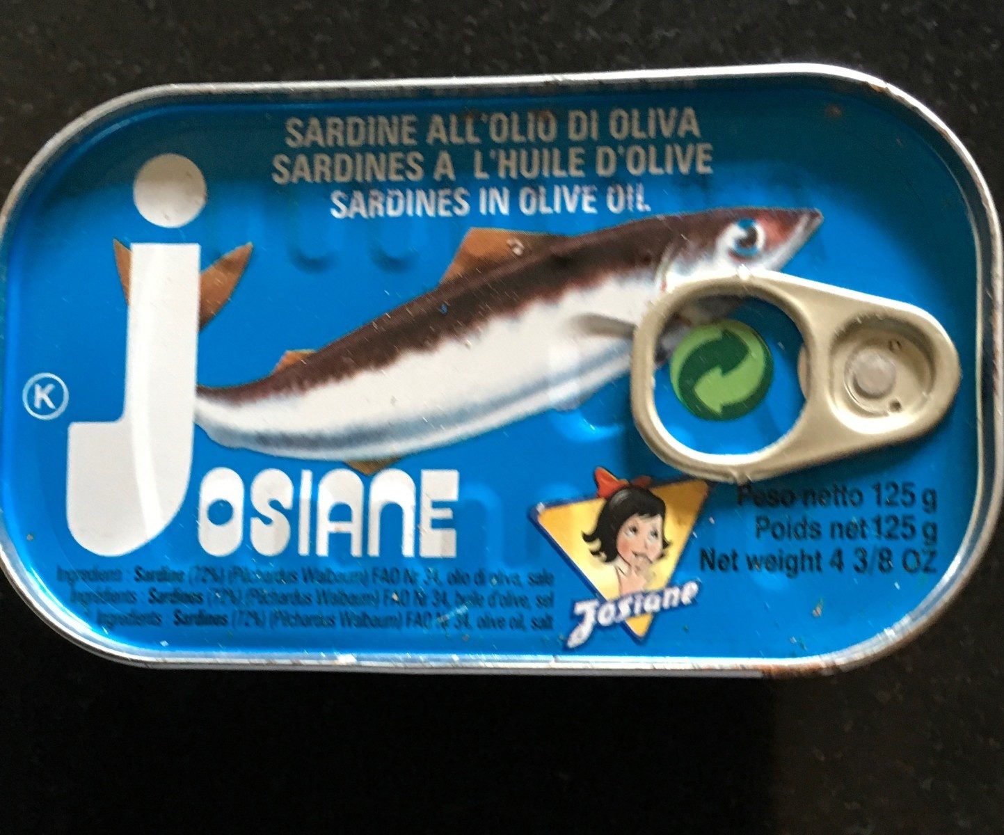 Sardines a l'huile d'olive - Josiane - 125 g