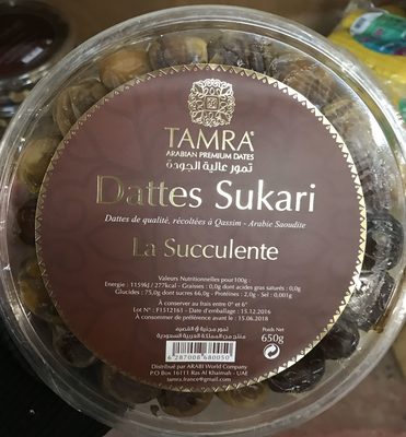 calorie Dattes Sukari La Succulente