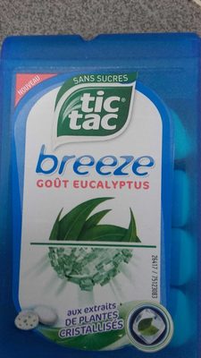calorie Tic tac breeze goût eucalyptus