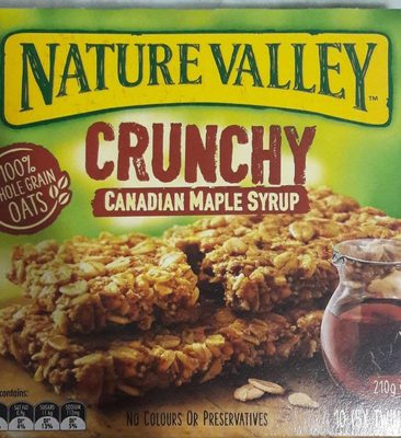 Calories in Nature Valley Nature Valley Crunchy Muesli Bars Maple Crunch 210g
