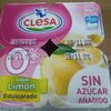 Yogur sabor limon edulcorado