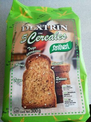 Dextrin pan integral tostado con cereales