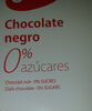 Chocolate negro sin azucar