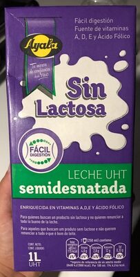 Leche Semidesnatada Sin Lactosa