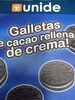 Galletas de Cacao con crema