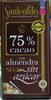 75% cacao con almendra negro sin azucar