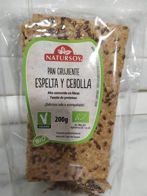 Pan Crujiente Espelta Y Cebolla (vegano) 200G Nat