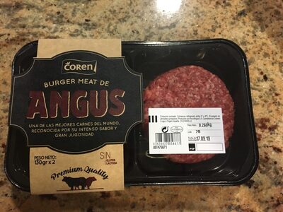 Burger meat de Angus
