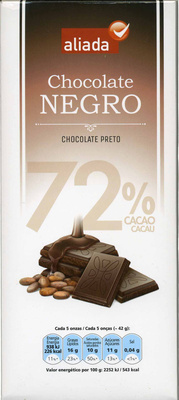 Chocolate negro 72% cacao