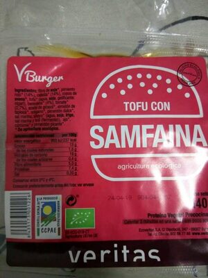 Burger tofu con samfaina