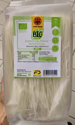 Fideos de arroz biologicos
