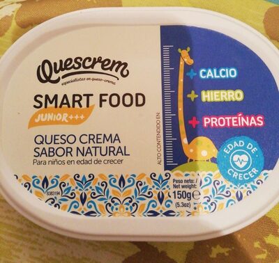 Queso crema natural Quescream smart food junior