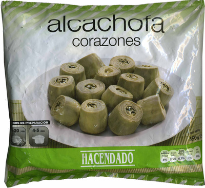 Corazones de alcachofa congelados "Hacendado"