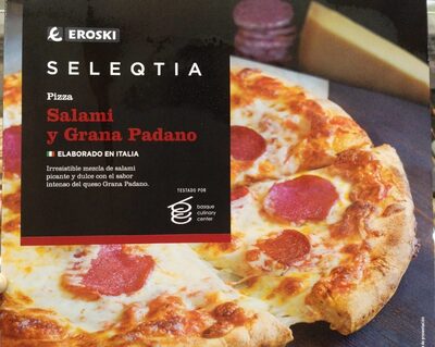 Pizza Seleqtia Salami y Grana Padano