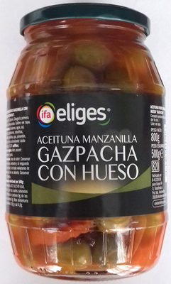 Aceituna manzanilla gazpachos con hueso
