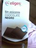 Chocolate negro sin azúcares