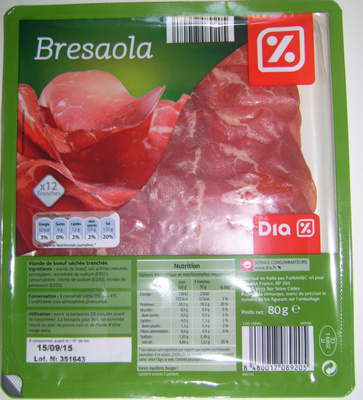 calorie Bresaola