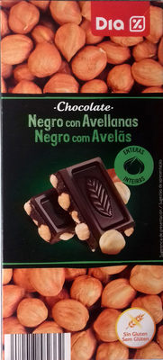 Chocolate negro con avellanas