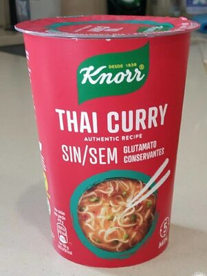 Sopa Thai Curry sin Glutamato ni conservantes